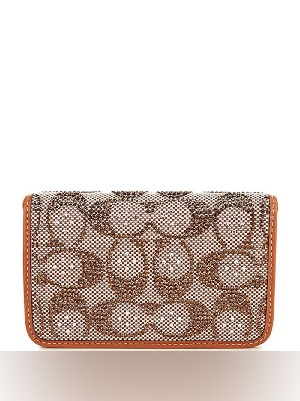 Coach Essential Slim Card Case in Crystal Signature Jacquard